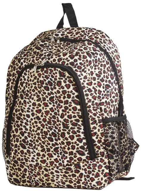 cheetah print backpacks for school.